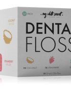 My White Secret Dental Floss fogselyem Coconut Mint Strawberry 3 db