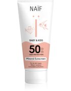 Naif Baby & Kids Mineral Sunscreen SPF 50 védőkrém napozásra újszülötteknek és kisgyermekeknek SPF 50 100 ml