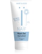 Naif Baby & Kids Wash Gel tisztító gél gyerekeknek és csecsemőknek testre és arcra 200 ml