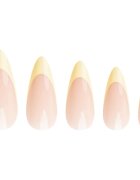 Nail HQ Almond Lemon French műköröm ragasztóval 24 db