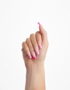 Nail HQ Coffin Pink Contrast French műköröm ragasztóval 24 db