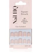 Nail HQ Square French műköröm 24 db