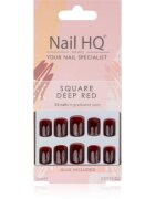 Nail HQ Square műköröm Deep Red 24 db