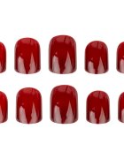 Nail HQ Square műköröm Deep Red 24 db