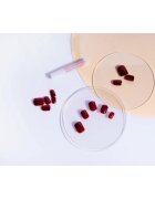 Nail HQ Square műköröm Deep Red 24 db