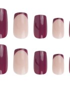Nail HQ Square műköröm Pretty In Plum 24 db