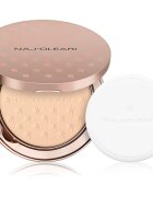 Naj Oleari Skin Caress Pressed Powder kompakt púder mattító hatással hölgyeknek 02 Peach Pink 9.5 g
