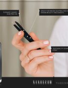 Nanobrow Tweezers ferde végű szemöldökcsipesz 1 db
