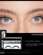 Nanolash DIY Eyelash Extensions Csomómentes elválasztott szempillák Heartbreaker 36 db