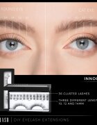 Nanolash DIY Eyelash Extensions Csomómentes elválasztott szempillák Innocent 36 db