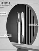 Nanolash Eyelash Tweezers L Shape műszempilla applikátor 1 db