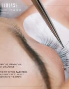 Nanolash Eyelash Tweezers Pointed szemöldökcsipesz a szempillákra 1 db