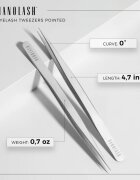 Nanolash Eyelash Tweezers Pointed szemöldökcsipesz a szempillákra 1 db