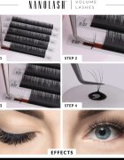 Nanolash Volume Lashes műszempillák 0.15 D 6-13mm 1 db