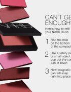 Nars Mini Powder Blush hosszantartó arcpír mini árnyalat ORGASM 2.5 g