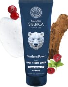Natura Siberica Arctic Wild Northern Power tisztító gél hajra szakállra és testre uraknak 200 ml