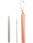 Naturalis Stainless Steel Straw Telescopic szett mindennapi használatra
