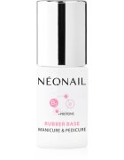 NeoNail Manicure & Pedicure Rubber Base bázis lakk zselés műkörömhöz proteinnel 72 ml
