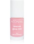 NeoNail Rescue Glow Tint 3in1 Nail Conditioner ápoló körömlakk árnyalat Glitter Rose 7.2 ml