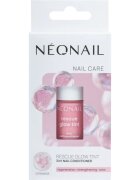 NeoNail Rescue Glow Tint 3in1 Nail Conditioner ápoló körömlakk árnyalat Glitter Rose 7.2 ml
