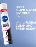 Nivea Black & White Invisible Clear izzadásgátló spray takarékos kiszerelés