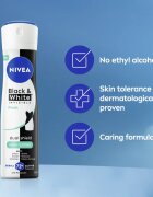 Nivea Black & White Invisible Fresh izzadásgátló spray hölgyeknek 200 ml