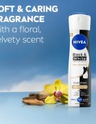 Nivea Black & White Invisible Silky Smooth izzadásgátló spray hölgyeknek 200 ml