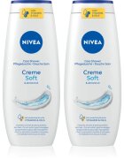 Nivea Creme Soft ápoló tusoló gél takarékos kiszerelés 2 x 500 ml