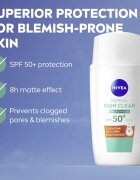 Nivea Derma Skin Clear gyengéd védő folyadék SPF 50+ 40 ml