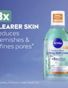 Nivea Derma Skin Clear tisztító micellás víz a bőr tökéletlenségei ellen 400 ml