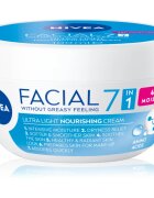 Nivea Facial Nourishing könnyű krém a táplálásért és hidratálásért 7 az 1-ben 100 ml