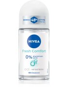 Nivea Fresh Comfort golyós dezodor aluminium-só nélkül 48h 50 ml