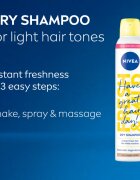 Nivea Fresh Revive száraz sampon dúsabb hatásért Light Tones 200 ml