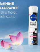Nivea Invisible Black & White Clear izzadásgátló spray -ben hölgyeknek 150 ml