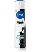 Nivea Invisible Black & White Fresh izzadásgátló spray hölgyeknek 150 ml