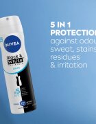 Nivea Invisible Black & White Pure izzadásgátló dezodor a fehér és sárga foltok ellen 150 ml