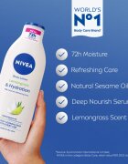 Nivea Lemongrass hidratáló testápoló tej 400 ml
