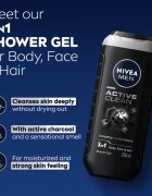 Nivea MEN Active Clean tusfürdő gél uraknak 887 ml