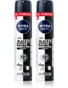 Nivea MEN Black & White Invisible Original izzadásgátló spray takarékos kiszerelés
