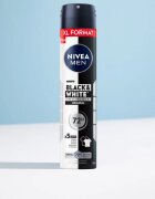 Nivea MEN Black & White Invisible Original izzadásgátló spray takarékos kiszerelés