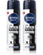 Nivea MEN Black & White Invisible Original izzadásgátló spray takarékos kiszerelés