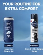 Nivea Men Black & White Invisible Original izzadásgátló spray uraknak 200 ml