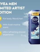 Nivea MEN Cool Marine tusfürdő gél testre és hajra 250 ml
