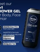 Nivea MEN Deep fürdőgél férfiaknak 250 ml