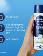 Nivea MEN Derma Control Sensitive izzadásgátló spray az érzékeny bőrre 150 ml