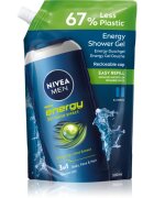 Nivea MEN Energy fürdőgél férfiaknak utántöltő 500 ml