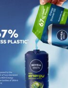 Nivea MEN Energy fürdőgél férfiaknak utántöltő 500 ml