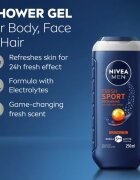 Nivea MEN Fresh Sport tusfürdő gél ásványi anyagokkal uraknak 250 ml