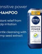 Nivea MEN Sensitive Power erősítő sampon érzékeny fejbőrre 250 ml