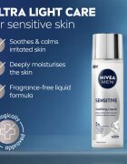 Nivea MEN Sensitive ultra könnyű fluid az arcbőr megnyugtatására 100 ml